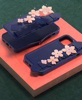 Kingxbar Sweet Series dėklas telefonui dekoruotas originaliais Swarovski kristalais iPhone 12 mini juodas