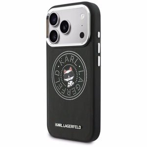 Karl Lagerfeld Point & Choupette Sketch MagSafe Dėklas for iPhone 17 Pro - juodas