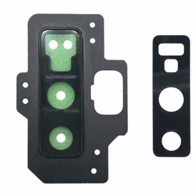 Samsung N960 Note 9 kameros stikliukas su rėmeliu Black ORG