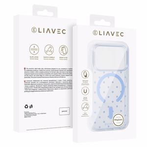 Liavec Bubble dėklas, skirtas „iPhone 18 Pro“ / „iPhone 17 Pro“, šviesiai mėlynas