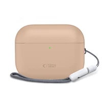 Tech-Protect silikoninis dėklas AirPods Pro 3 smėlio spalvos