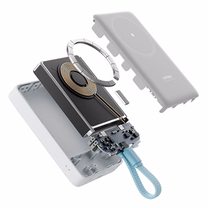 "Cuktech CP132ML" 10000 mAh magnetinis maitinimo bankas - baltas