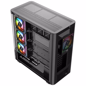 MODECOM kompiuterio korpusas Volcano AQ200 ARGB Midi Juoda