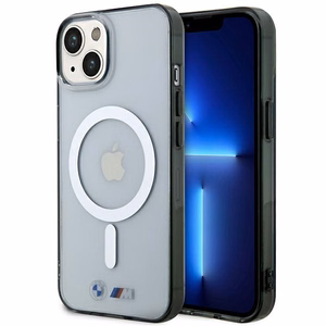 BMW BMHMP14SHCRS iPhone 14 6.1" dėklas skaidrus kietas dėklas Sidabrinis Žiedas MagSafe