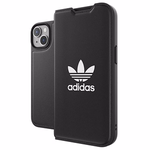 Adidas OR Dėklas telefonui Booklet BASIC iPhone 14 6.1" juodas/baltas 50181