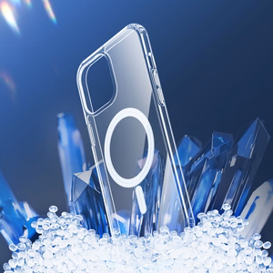 Dux Ducis Clin magnetinis dėklas telefonui iPhone 14 Plus suderinamas su MagSafe skaidrus