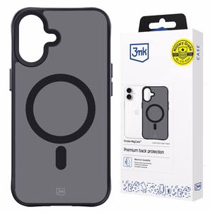 3mk Smoke MagDėklas su MagSafe telefonui iPhone 16 - pusiau skaidrus