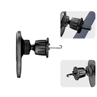 Tech-Protect MM15W-V1 automobilinis telefono laikiklis su MagSafe 15W indukciniu įkrovikliu, tvirtinamas prie oro angos - juodas