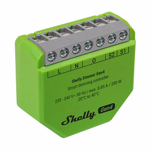 Shelly Dimmer Gen4 Zigbee/Matter išmanusis šviesos reguliatorius