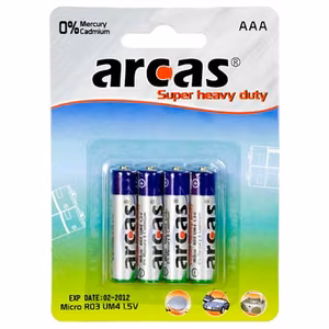 Arcas AAA/R03 Super Heavy Duty 4 pc(s)