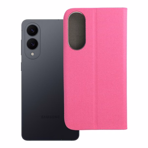 SENSITIVE knygos tipo dėklas telefonui SAMSUNG S25 Edge šviesiai rožinis