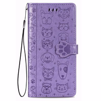 Dėklas Cat-Dog Samsung A346 A34 5G violetinis