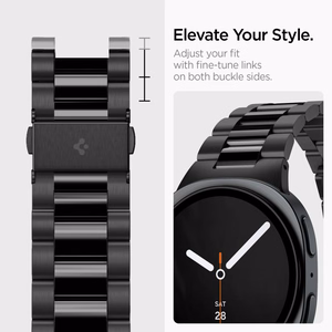 Spigen Modern Fit Band 316L apyrankė, skirta „Samsung Galaxy Watch 40/44/46 mm“ – juoda