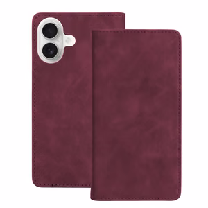 Smart Suede dėklas, skirtas iPhone 17 6,3", bordo