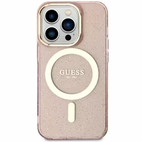 Guess GUHMN61HCMCGP iPhone 11 / Xr 6.1" rožinis/rožinis hardcase Glitter Auksinis MagSafe