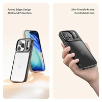 Rock Guard serijos dėklas telefonui Iphone 17 Pro Max skaidrus-juodas