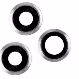 iPhone 11 Pro/11 Pro Max kameros stikliukas su rėmeliu Silver (3pcs) ORG