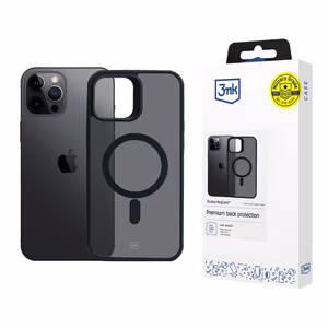 Чехол 3mk Smoke MagCase для Apple iPhone 12 Pro Max - чёрный