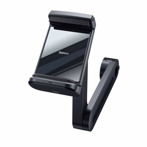 Automobilinis laikiklis Baseus BackSeat Holder juodas (belaidis įkrovimas 15W) (ne magnetinis / automobilio sėdynei)