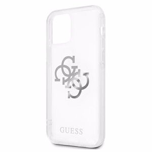 Guess GUHCP12LKS4GSI iPhone 12 Pro Max 6.7" Transparent hardcase 4G Silver Charms Collection