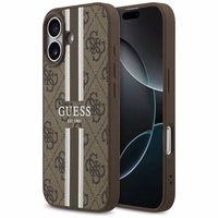 "Guess 4G Printed Stripes MagSafe" dėklas iPhone 17 - rudas