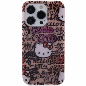 Hello Kitty IML grafičių dėklas telefonui iPhone 14 Pro - rožinis
