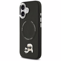 Karl Lagerfeld Karl & Choupette Smeigtukai Magnetinis dėklas telefonui iPhone 17 - juoda