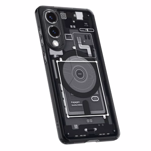 Spigen Ultra Hybrid Mag dėklas su MagSafe Samsung Galaxy S25 Edge su spauda - juodas