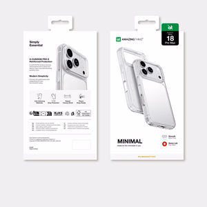 AmazingThing Minimal atsparus smūgiams dėklas 3 objektyvams, skirtas iPhone 18 Pro Max – spalva: skaidri