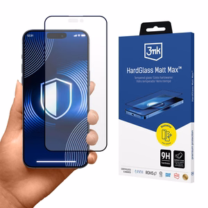 Matinis grūdintas stiklas 3mk HardGlass Matt Max Apple iPhone 17 Pro