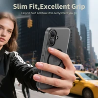 Tech-Protect MagSlim Magnetinis dėklas telefonui iPhone 17 - matinė juoda