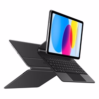 Tech-Protect Smartcase Magnetinis su klaviatūra iPad 10.9” 2022 / iPad 11” 2025 - Juodas