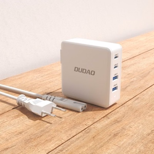 Įkroviklis Dudao A100EU Baltas 100W (2xPD / 2xQC3.0)