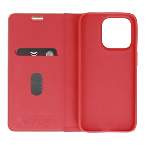 Wonder rėmelio dėklas Iphone 15 Pro raudonas