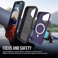 Dėklas Perfectionists Triangle Mag Case Apple iPhone 11 violetinis