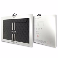 Guess 4G Printed Stripes dėklas 16" nešiojamam kompiuteriui - juodas