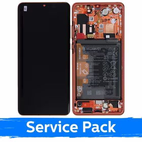 LCD ekranas suderinamas su Huawei P30 Pro su rėmeliu / Amber Sunrise / (Service Pack)