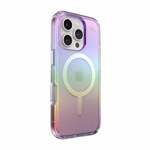 Speck Presidio2 Lux MagSafe dėklas, skirtas iPhone 16 Pro (Amazing Purple / skaidrus)