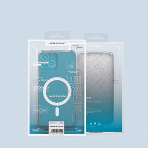 Nillkin Nature Pro magnetinis šarvuotas dėklas su MagSafe telefonui iPhone 15 Pro - baltas
