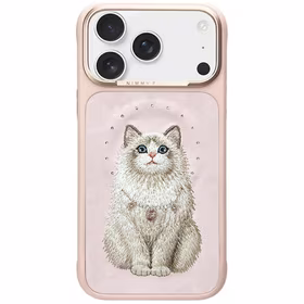 Nimmy Lucky Fashion Cat MagSafe dėklas iPhone 17 Pro rožinis
