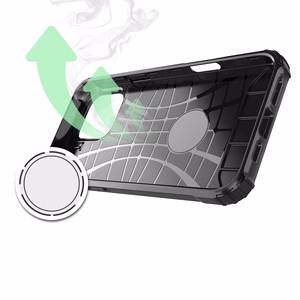 Hybrid Armor dėklas telefonui iPhone 16 Pro Max - juodas