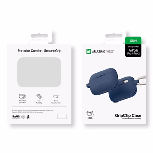 AmazingThing Omni dėklas AirPods Pro 2 silikoninis dėklas - tamsiai mėlynas