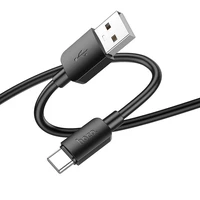 Kabelis USB A į USB C Hoco PD 2,4A 27W 1 m X96 juodas