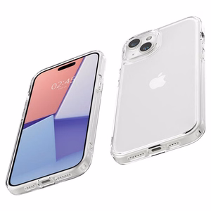 Spigen Crystal Hybrid dėklas telefonui iPhone 15 Plus - skaidrus
