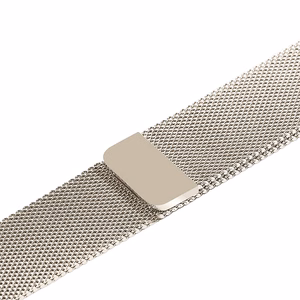 Crong Milano Steel nerūdijančiojo plieno dirželis, skirtas Apple Watch 44 / 45 / 46 / 49 mm, šampano spalvos