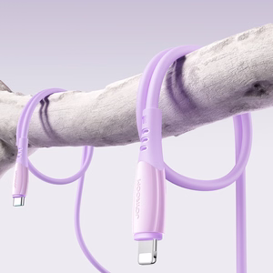 Joyroom S-A59 Vibrant Series 30W USB-C - Lightning laidas 1.2m - violetinis