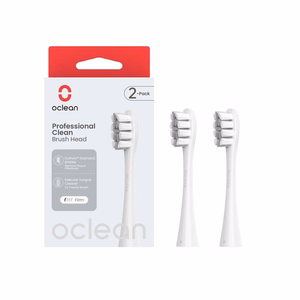 Oclean Professional Clean P1C10 keičiamos elektrinio dantų šepetėlio galvutės, 2 vnt. – pilkos