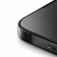 Uniq Optix matinės tekstūros grūdintas stiklas iPhone 15 / 14 Pro su aplikatoriumi