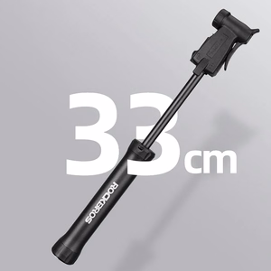 ROCKBROS TM-1701P 80 PSI Mini Bicycle Pump for Presta and Schrader Valves - Black
