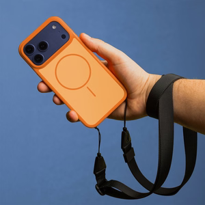 Frame Thin Mag dėklas for iPhone 17 6,3" oranžinis